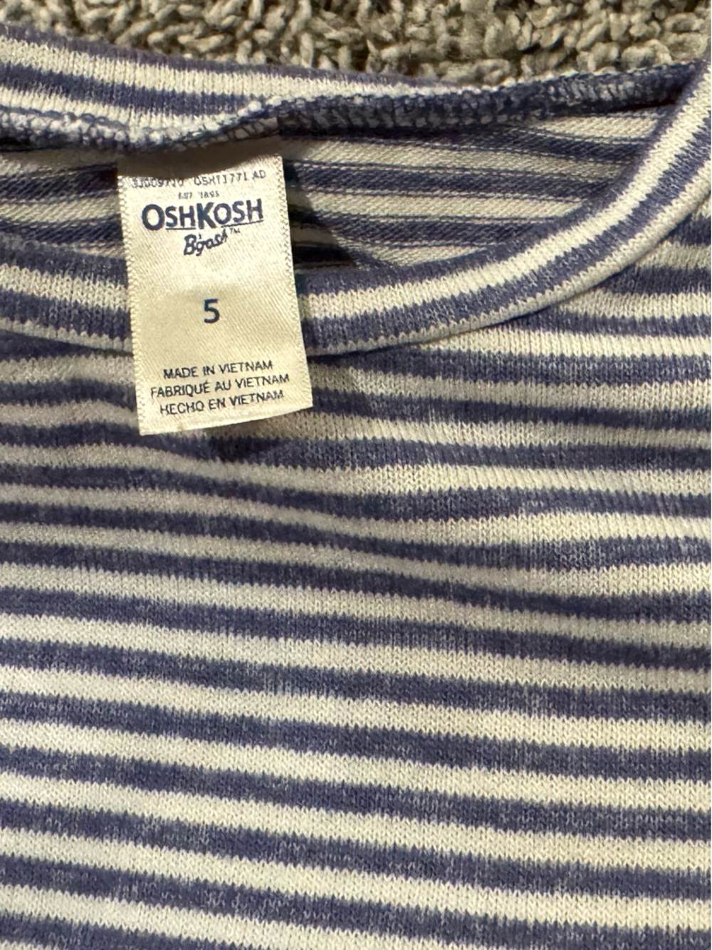 GAP Blue and White Tie-Dye Hooded Top - Picture 4 of 11